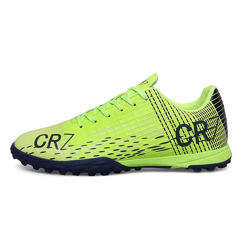 CR7 soccer boots - (Black & Orange) speed boots for artificial grass