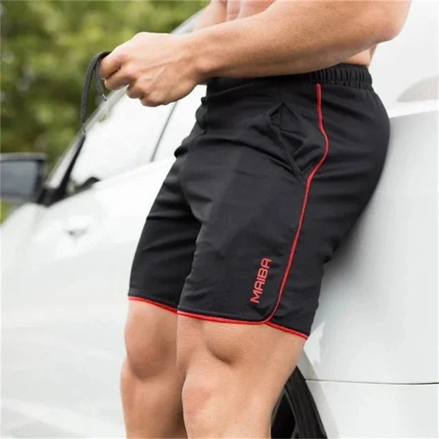2. Men’s Training Shorts – Black, Minimalist, High-Performance Fit