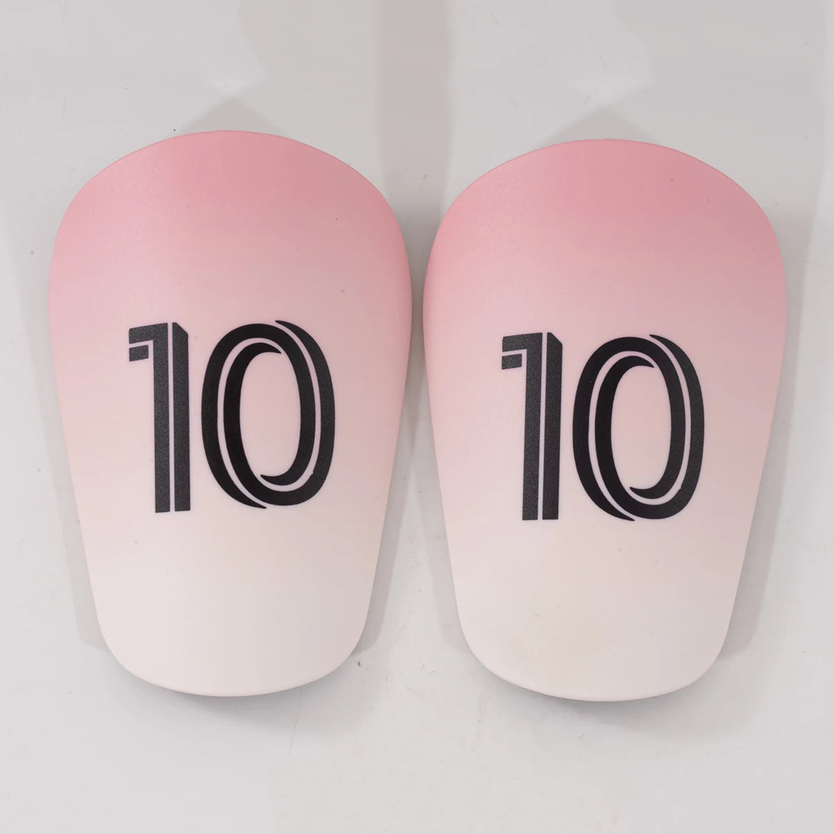 Striped Red & Navy Shin Pads – Classic #10 Edition