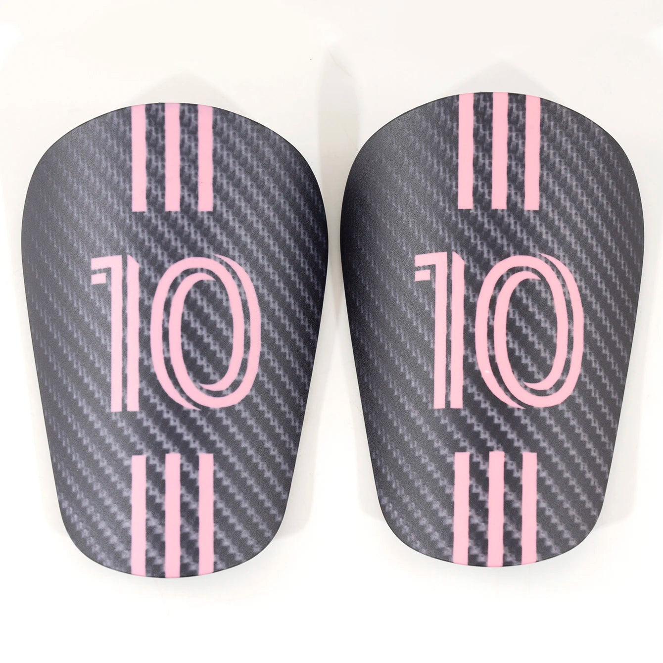 Carbon Fiber Shin Pads – Pink #10 Design