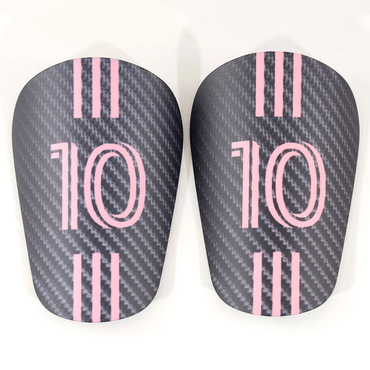 Carbon Fiber Shin Pads – Pink #10 Design