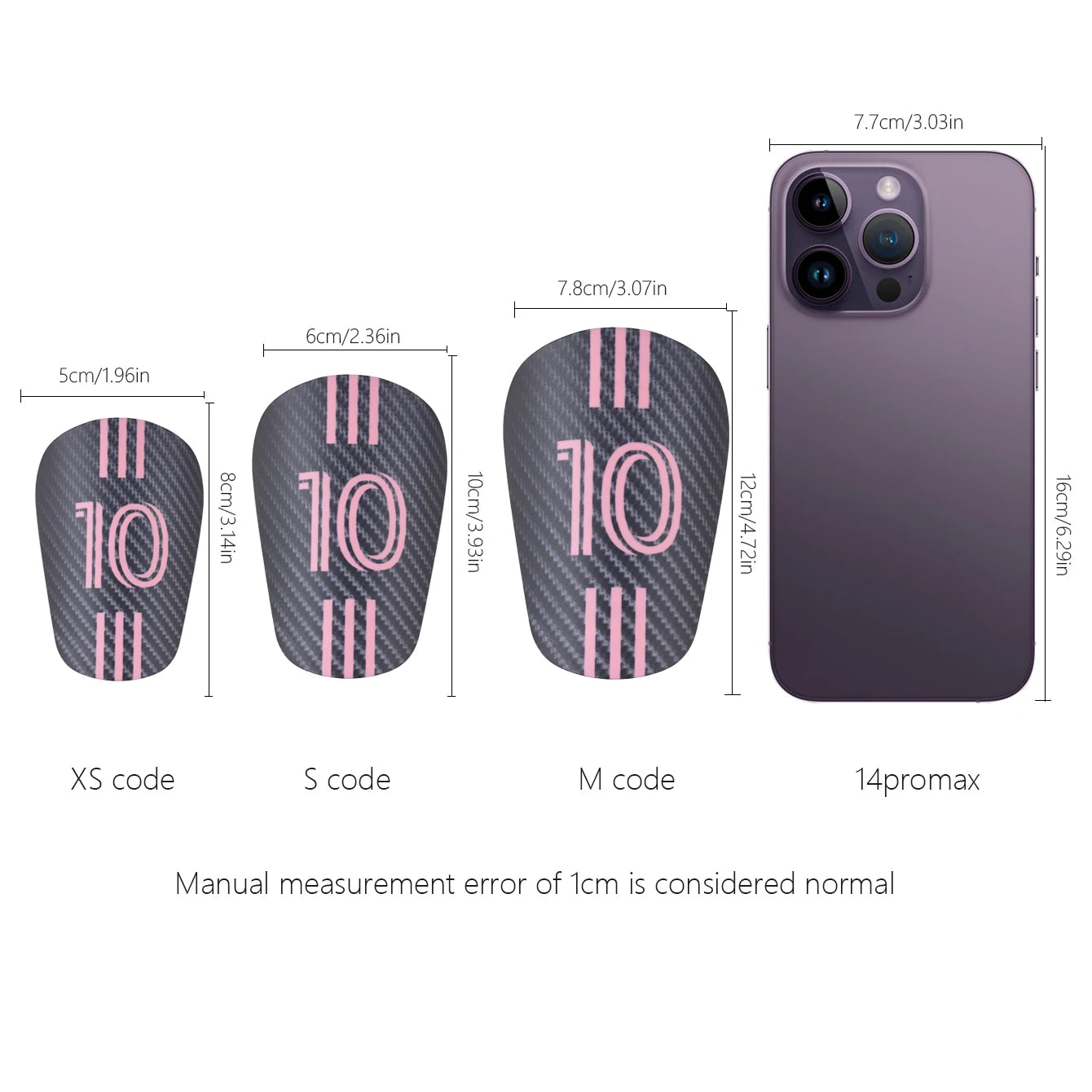 Carbon Fiber Shin Pads – Pink #10 Design