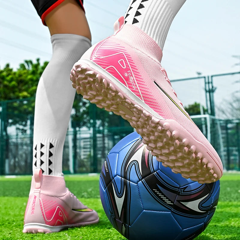 Men's Nike Mercurial football boots – Lightweight Pink Football Boots with Ankle Support for Firm Ground