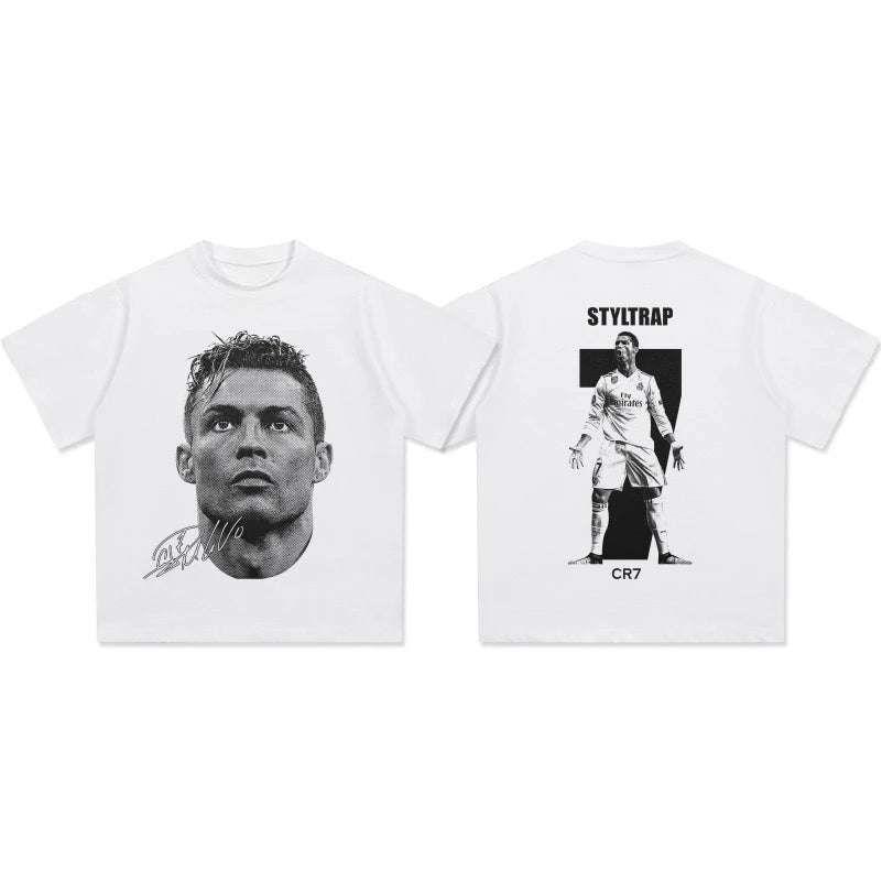 Cristiano Ronaldo Black shirt – Bold Face Print