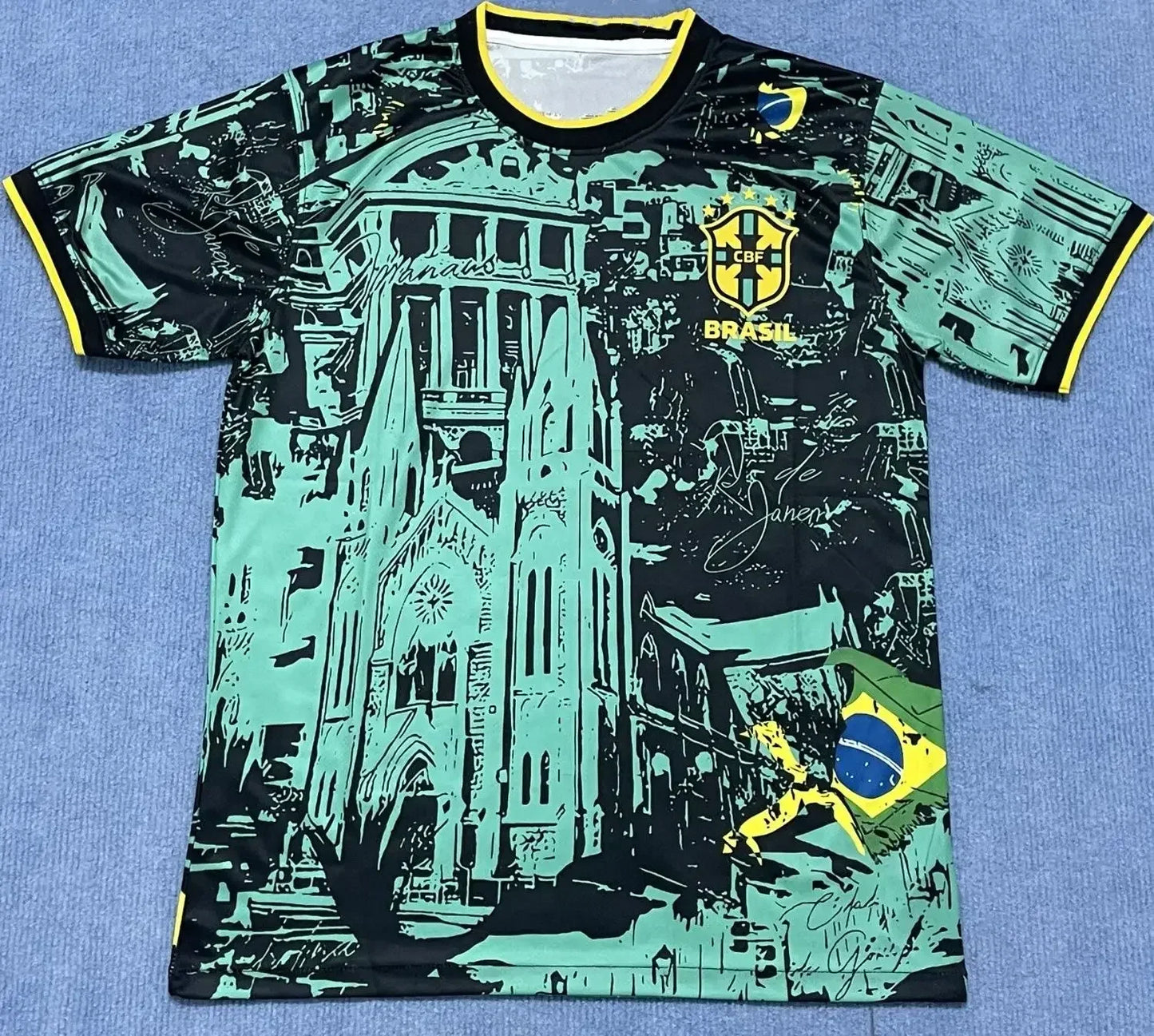 Brazil Jersey with Eagle Graphic – Limited Edition Fanwear