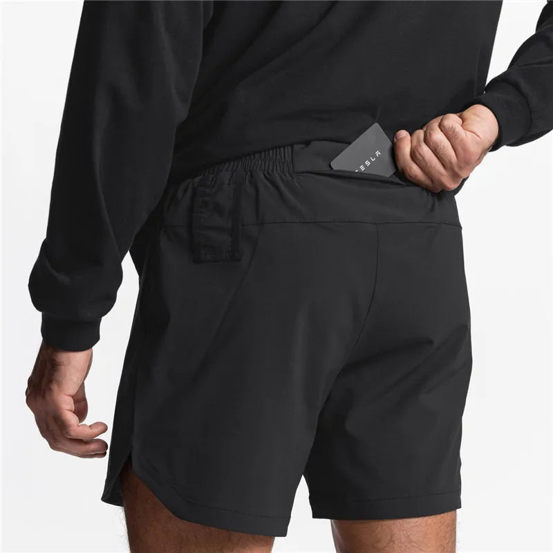 Men’s Gym Shorts with Back Pocket – Sleek & Functional