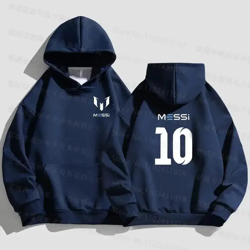 Messi Hoodie – White | Iconic GOAT Design
