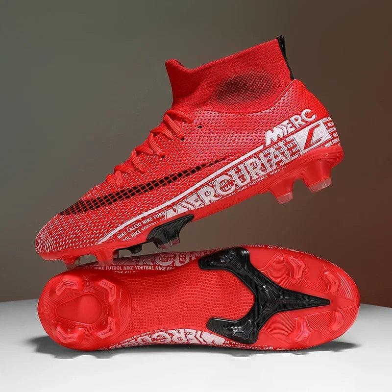 Nike Mercurial - Red High Cut Football boots for Firm Ground