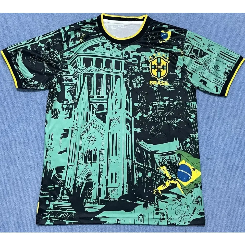 Brazil Jersey with Eagle Graphic – Limited Edition Fanwear