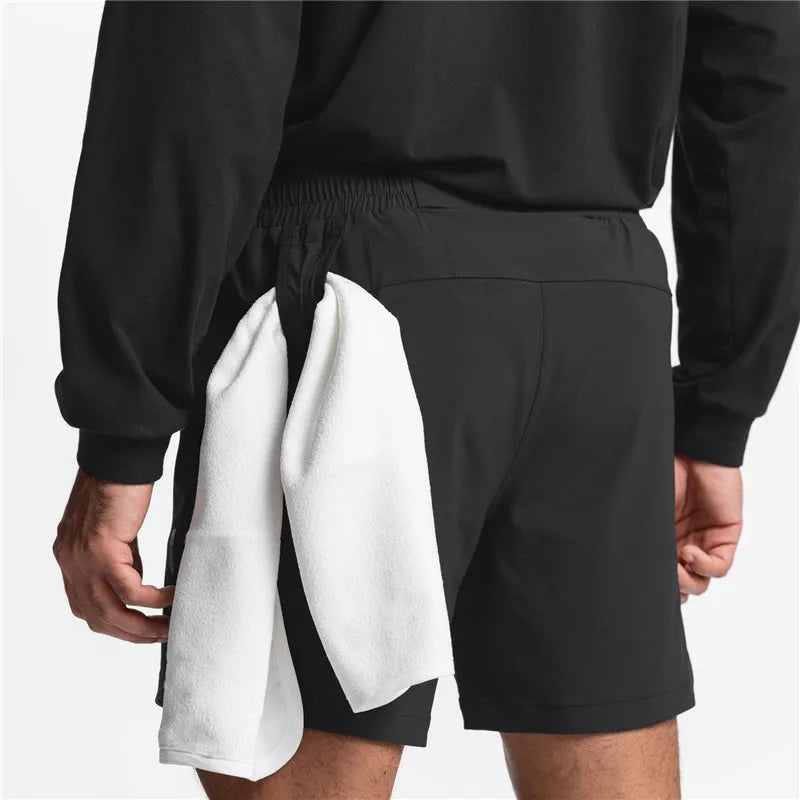 Men’s Gym Shorts with Back Pocket – Sleek & Functional