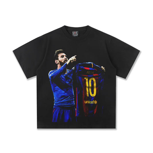 Lionel Messi Black Tee - Blackout edition
