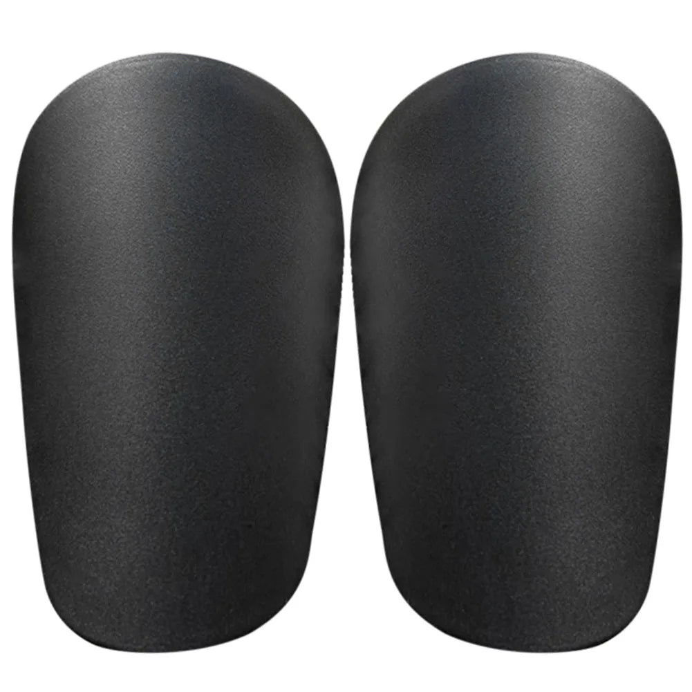 Minimalist Football Shin Pads – Lightweight Plain Guards (Black & White)