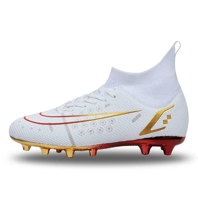 Men’s High-Cut Football Boots – Lightweight, Metallic Studs