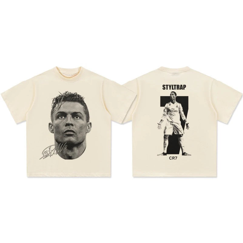 Cristiano Ronaldo Black shirt – Bold Face Print