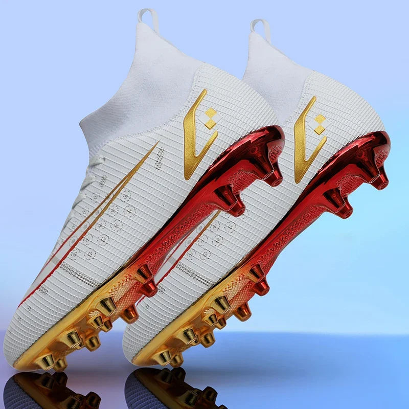 Men’s High-Cut Football Boots – Lightweight, Metallic Studs