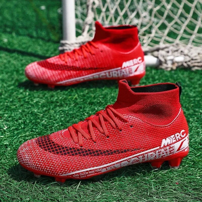 Nike Mercurial - Red High Cut Football boots for Firm Ground