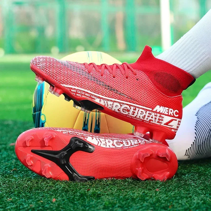 Nike Mercurial - Red High Cut Football boots for Firm Ground