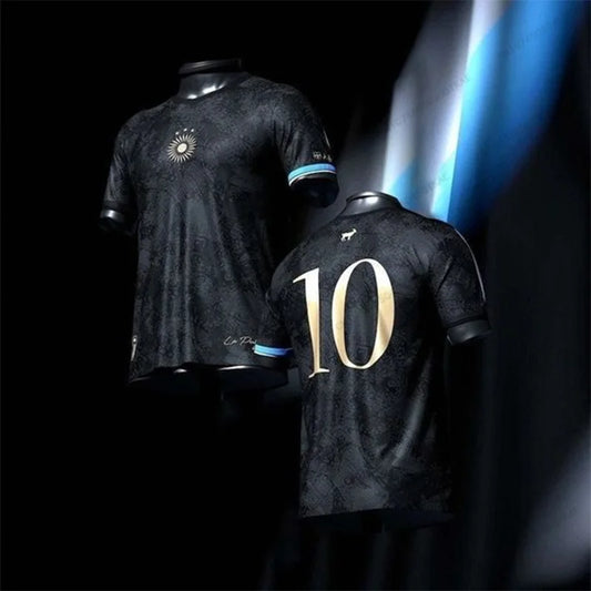 Messi #10 Black G.O.A.T Edition shirt