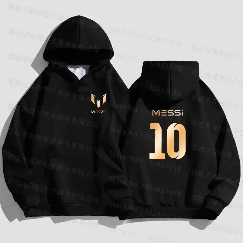 Messi Hoodie – White | Iconic GOAT Design