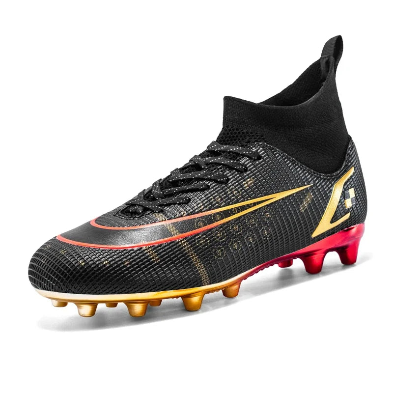Men’s High-Cut Football Boots – Lightweight, Metallic Studs