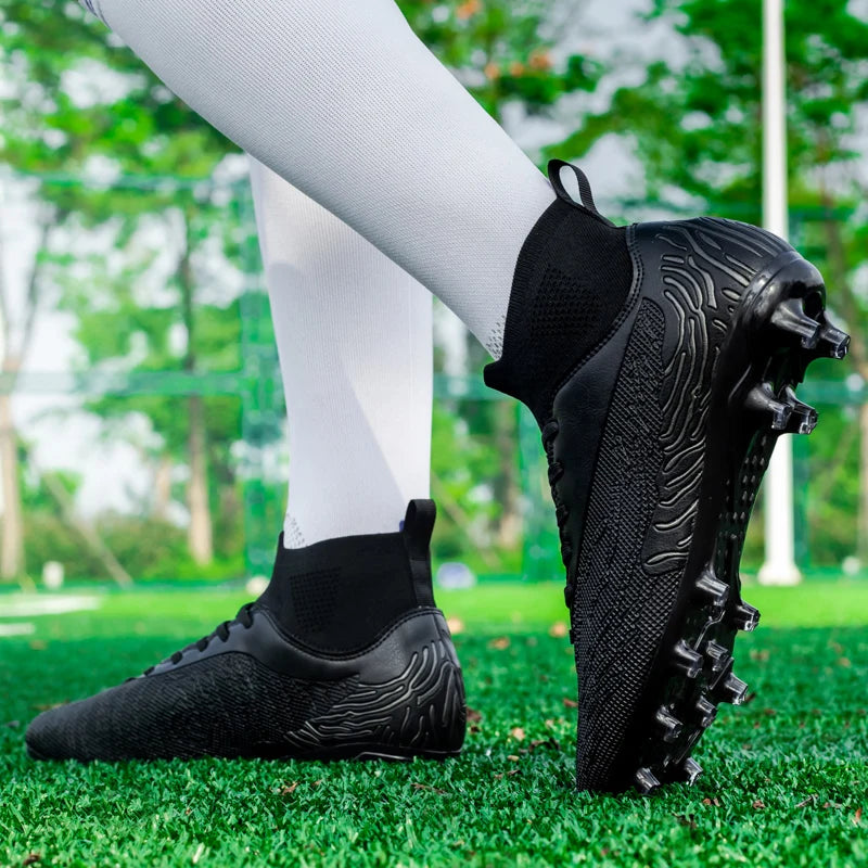 Phantom (Black) football boots – Lightweight, High Grip, Sock Fit
